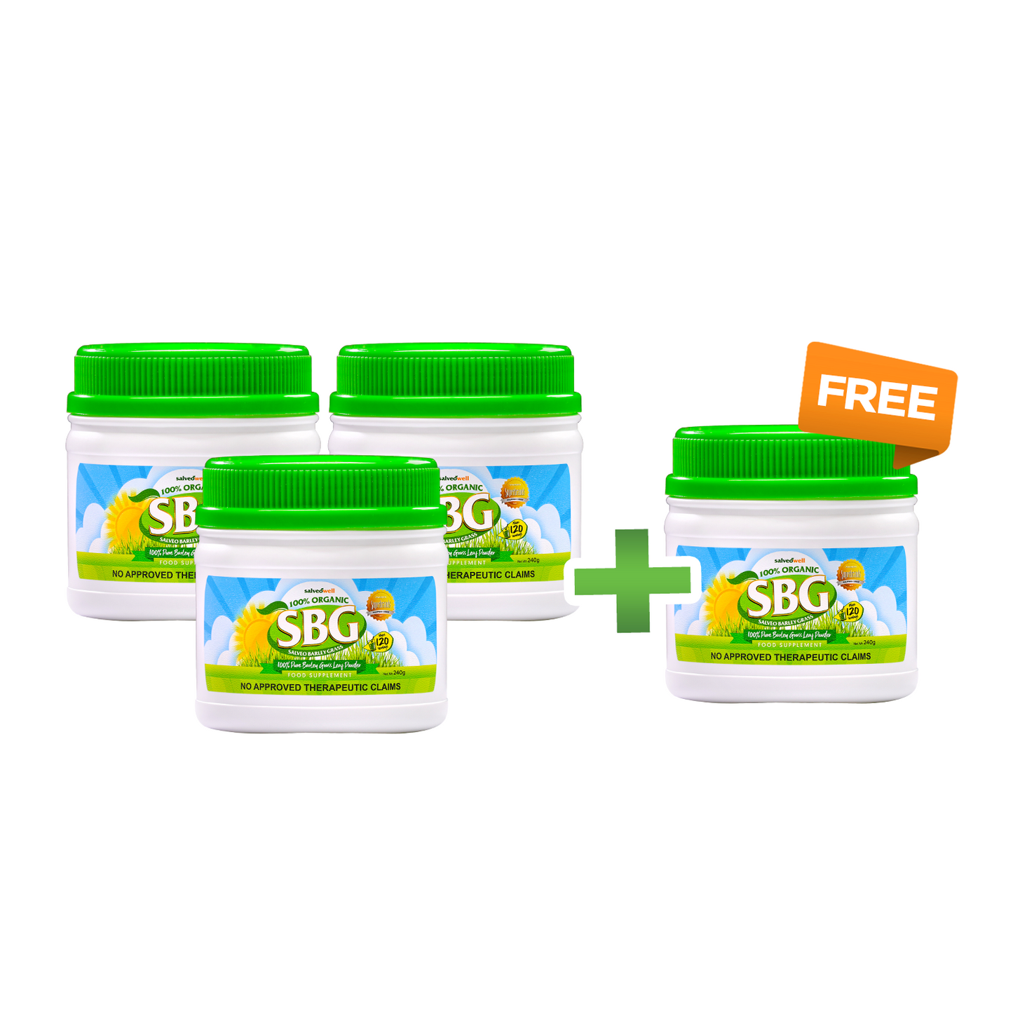 Barley Grass Jar 3+1 Exclusive Promo